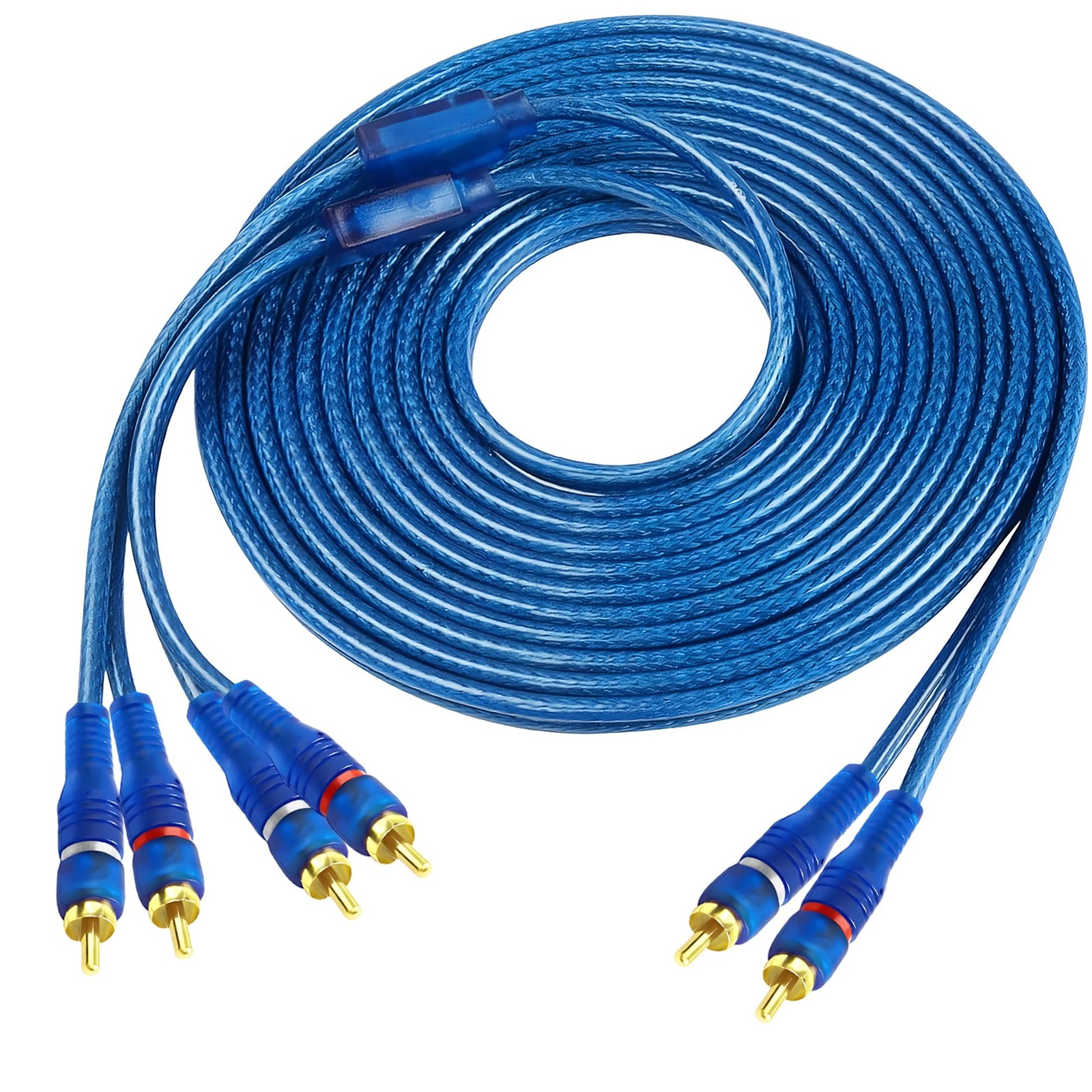 MAYWILLA RCA Car Audio Y Splitter Cable 2 Channel to 4 5 meters