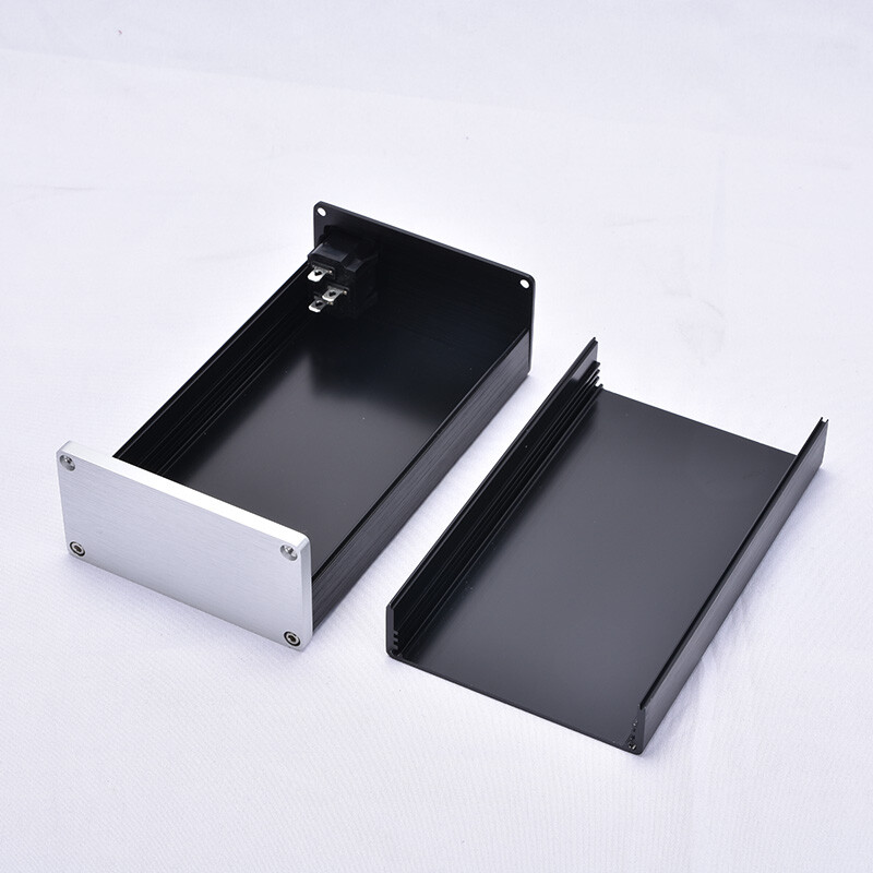 1Pc Full Aluminum Enclosure mini Ear Amplifier Case Preamp Box PSU Chassis  0905