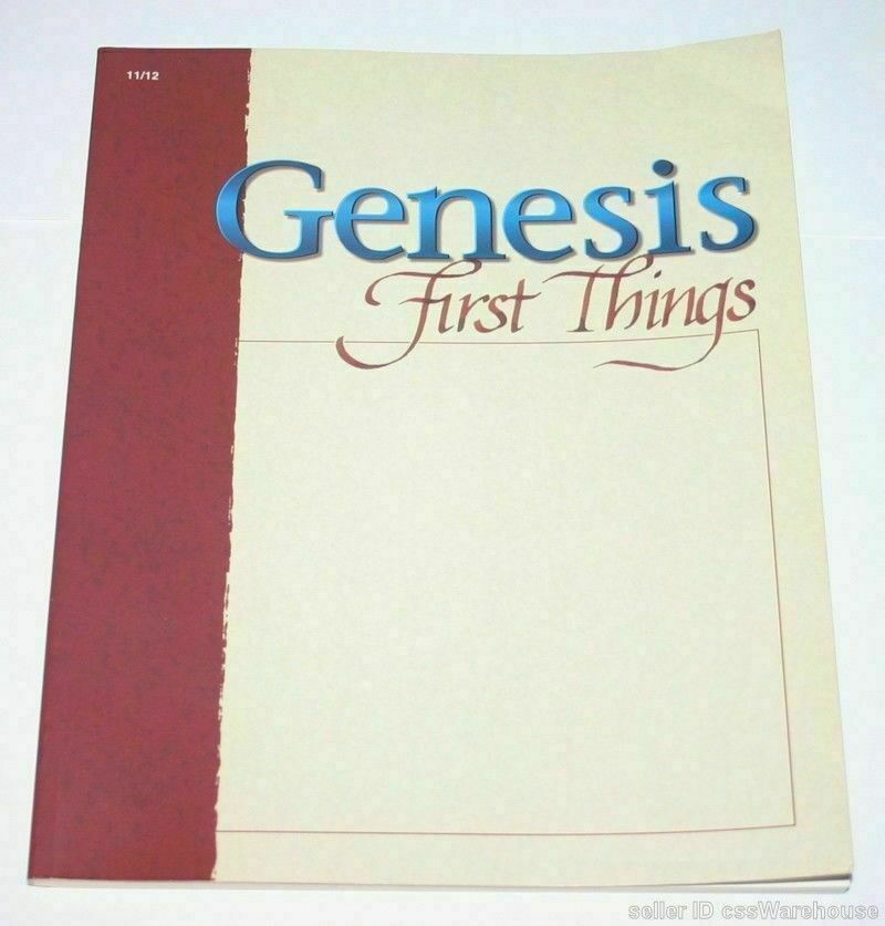 A Beka Book Genesis First Things Young Adult Bible Study Student Text Grade 12