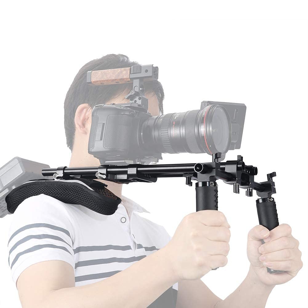 15mm Shoulder Pad Support System for DSLR Cinema Camcorder, Shoulder Mount Ri...