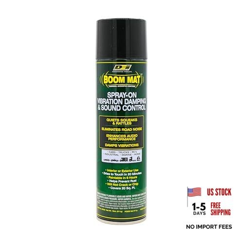 50220 Boom Mat Deadening Spray | Spray-On Sound Deadener for Cars | Eliminate
