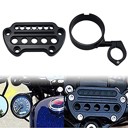 Side Mount Instrument Bracket+Speedometer Relocation Cover fits for Harley