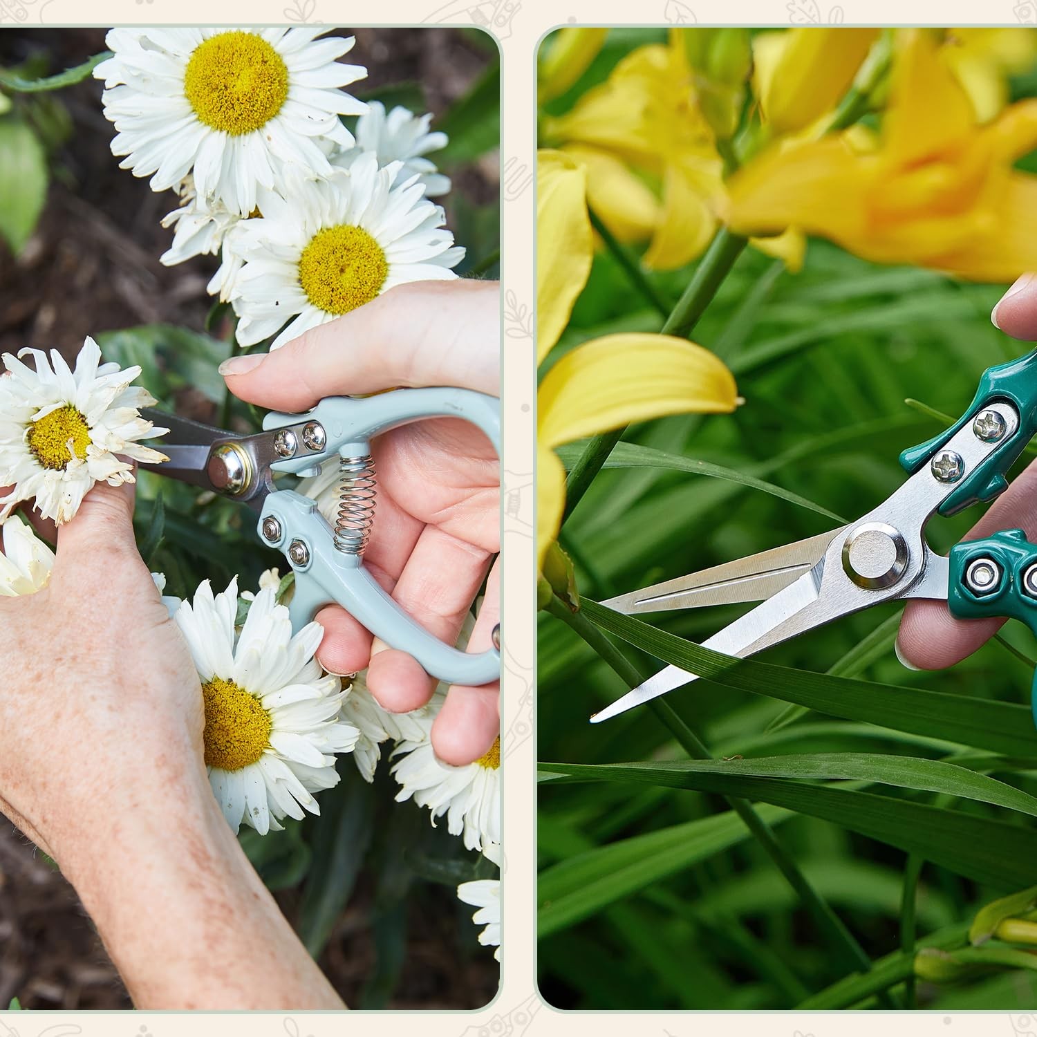 Modern Sprout Pruning Shears - Herb Snipping Scissors- Shears, Sage
