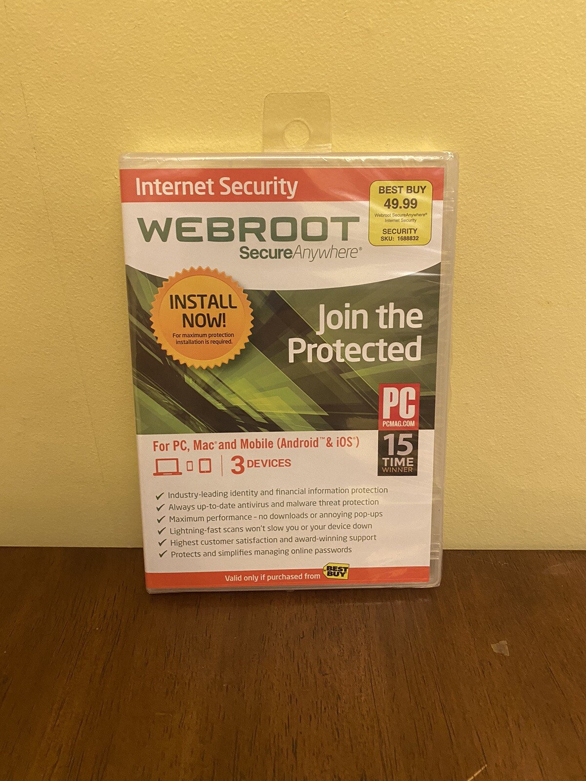 Webroot SecureAnywhere Internet Security - Full Version for Windows & Mac Sealed
