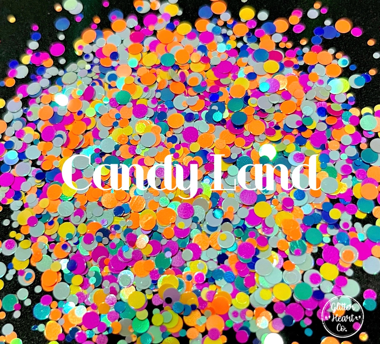 Premium Polyester Glitter - Rainbow Dot Mix