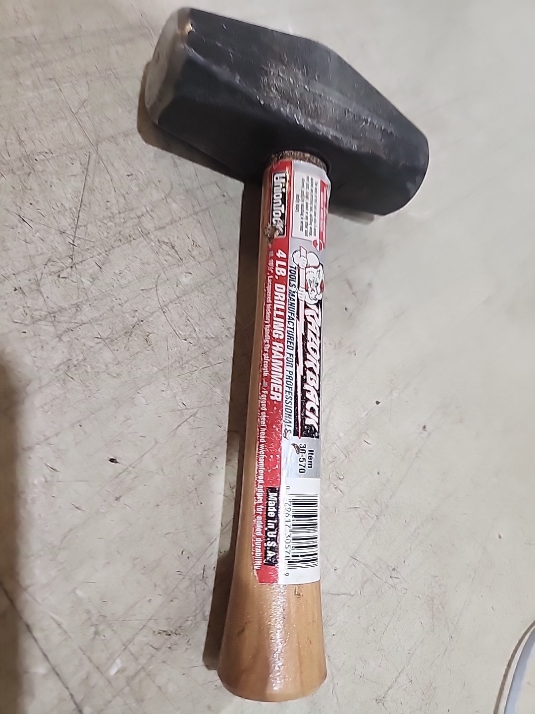 4LB  Drilling Hammer 30-570 UNION TOOL RAZOR BACK USA
