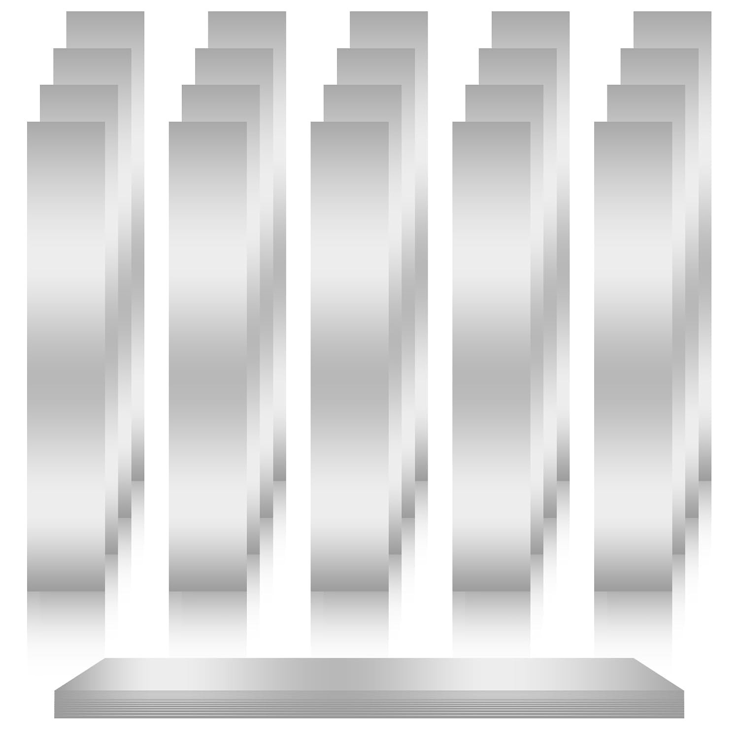 20 Pcs Stainless Steel Shim Stock Assortment 1 Inch X 6 Inch for Gap Filler Trim
