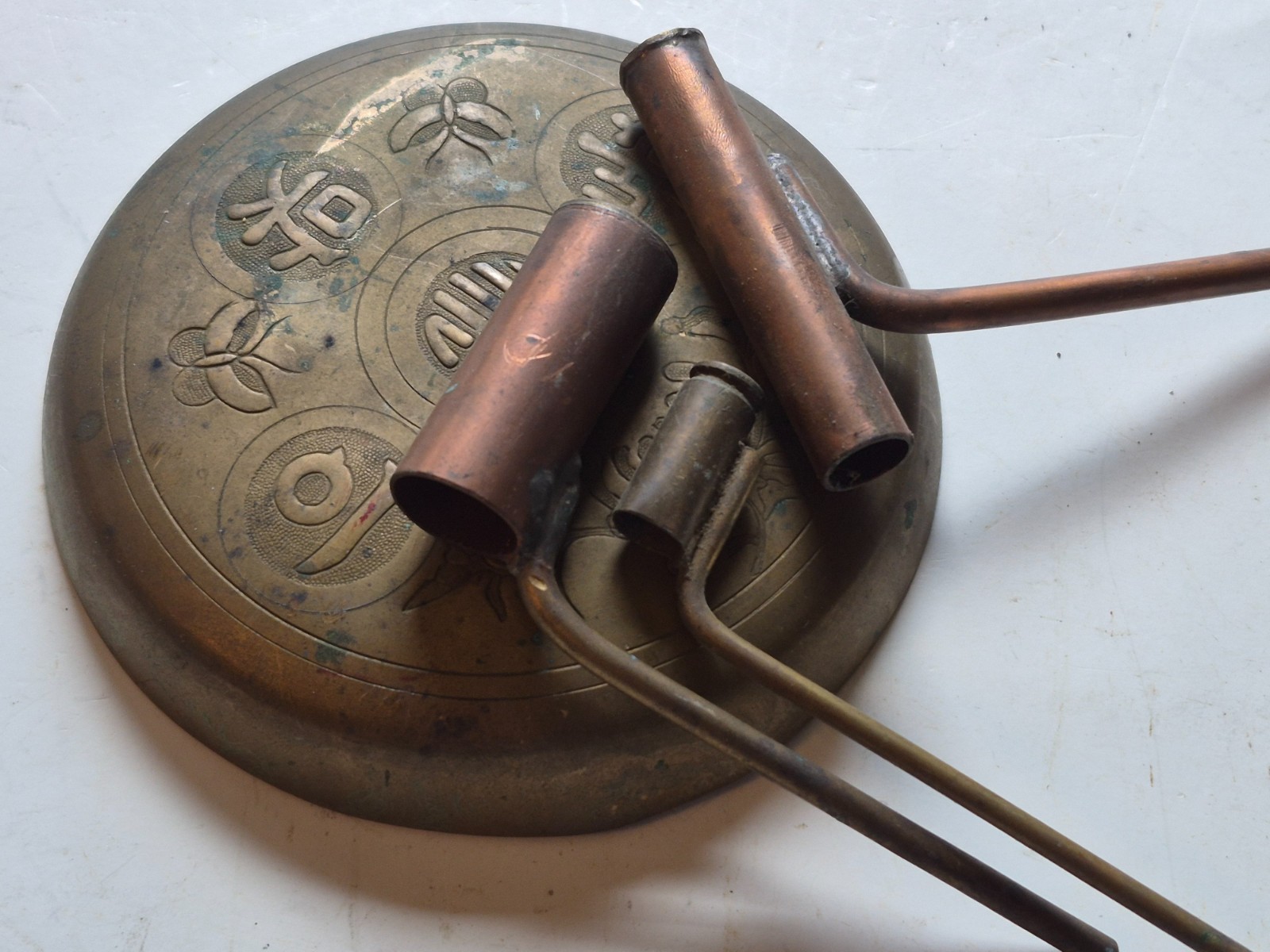 Copper & Brass Antique Black Powder Measure Pieces