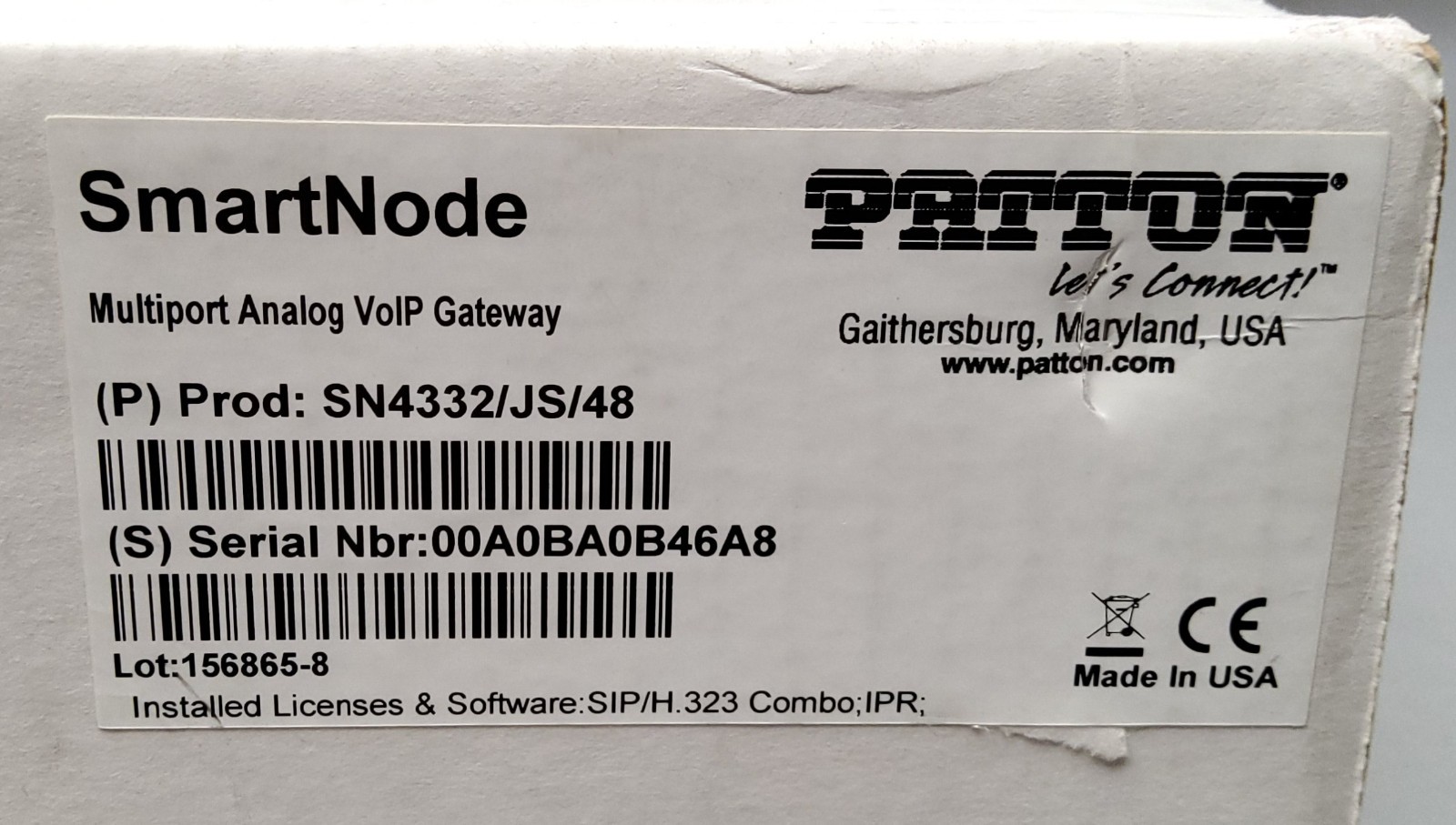Patton SmartNode SN4332/JS/48 - FXS VoIP Gateway New