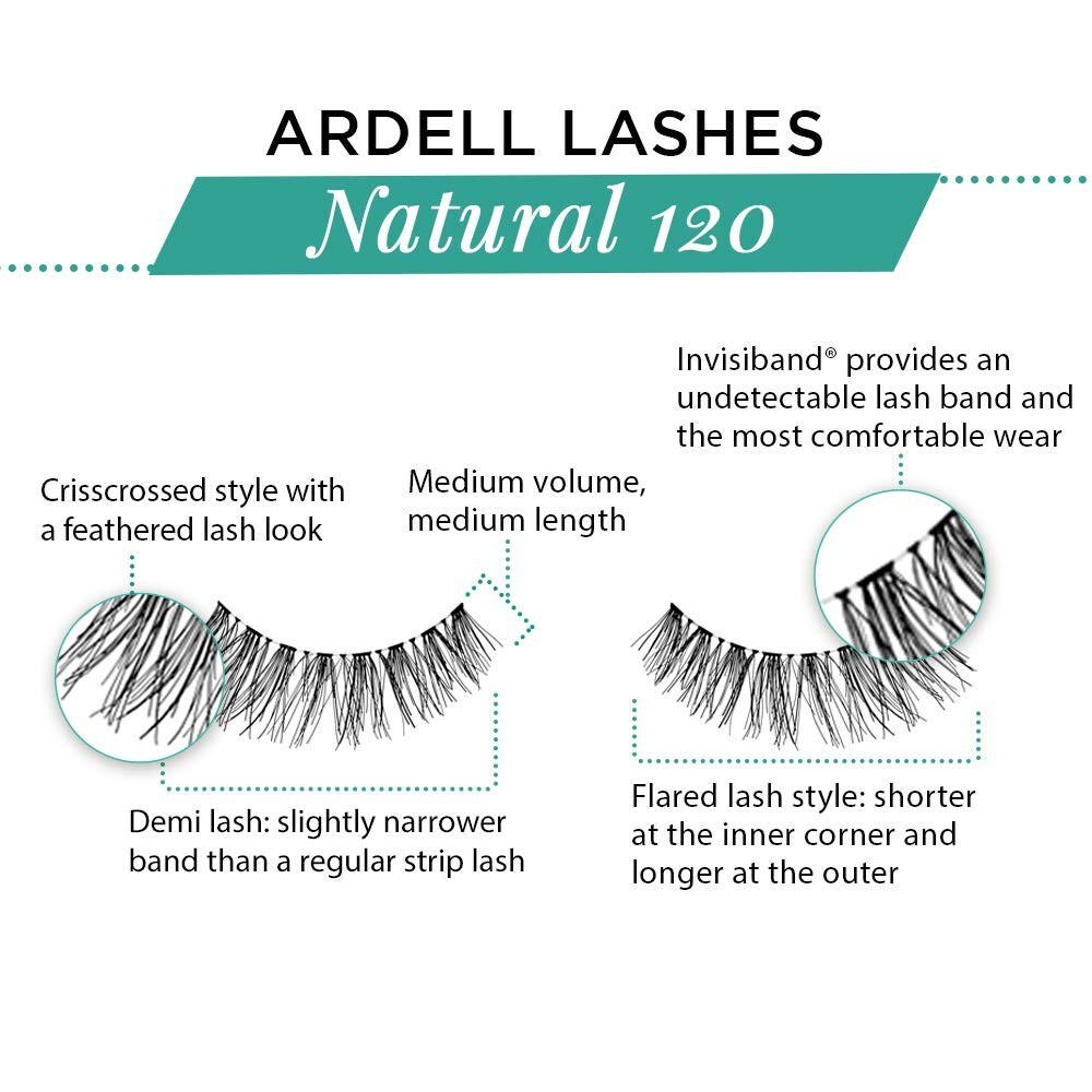 Ardell False Eyelashes #120 Demi Black (4 Pack)