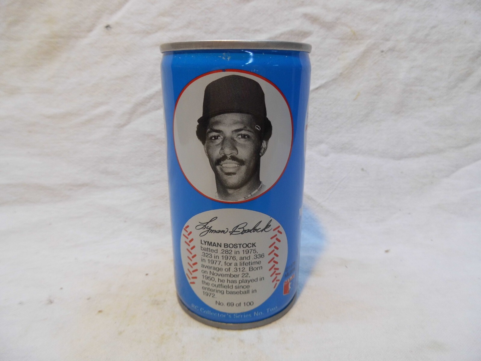ROYAL CROWN RC COLA BASEBALL C/S SODA CAN~BERT BLYEVEN #68/100