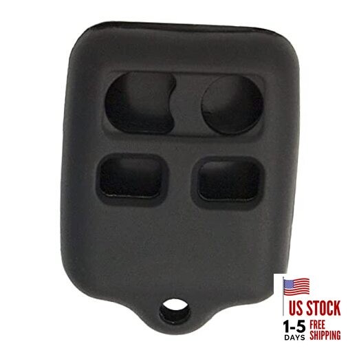 Replacement for New Silicone Cover Protective Case for 4 Button Remote Black
