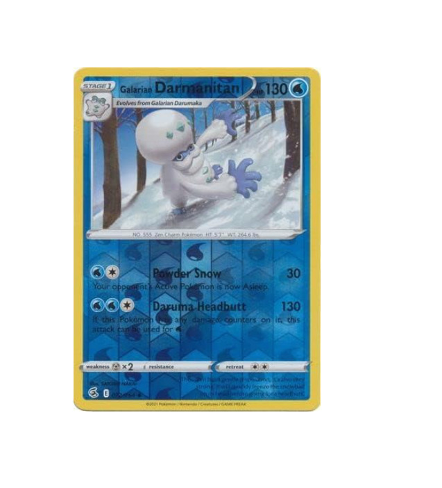 Pokemon -  Galarian Darmanitan - 072/264 - Reverse Holo - Fusion Strike - NM/M