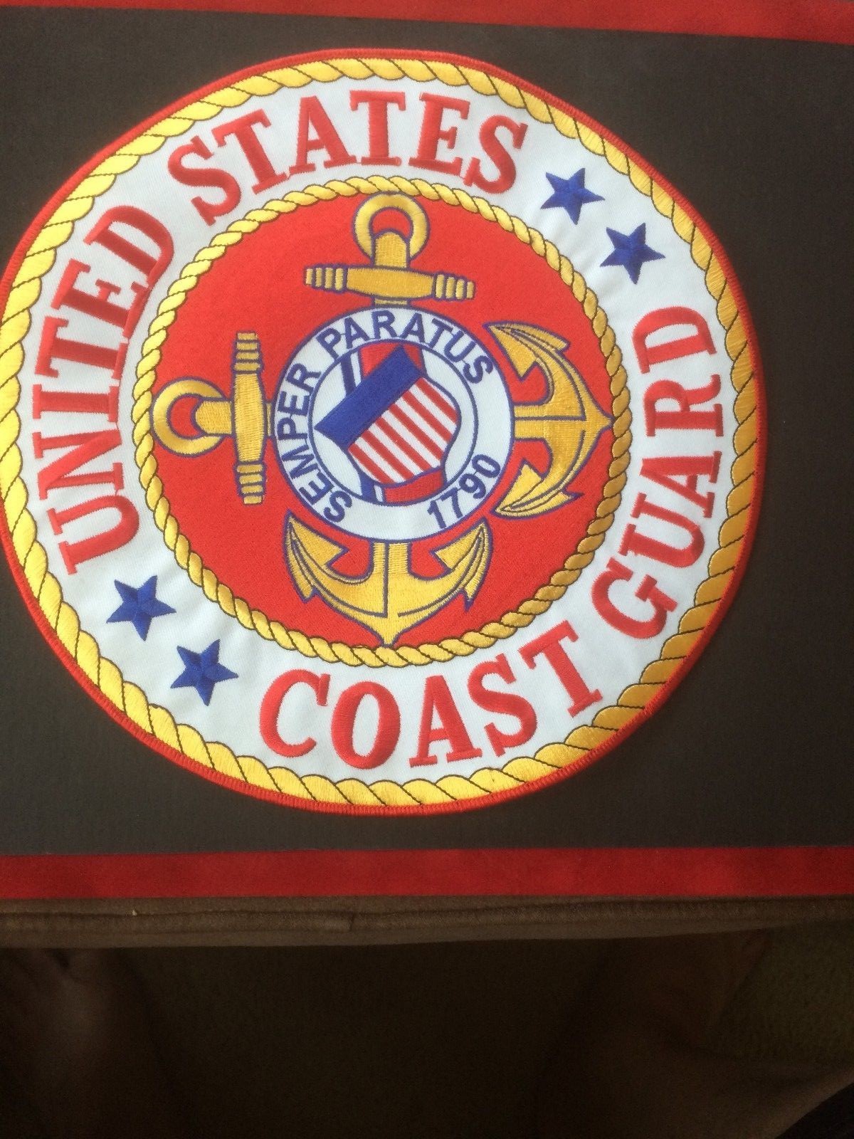 United States Coast Guard 10 inch round - NEW Patch - USA - USCG