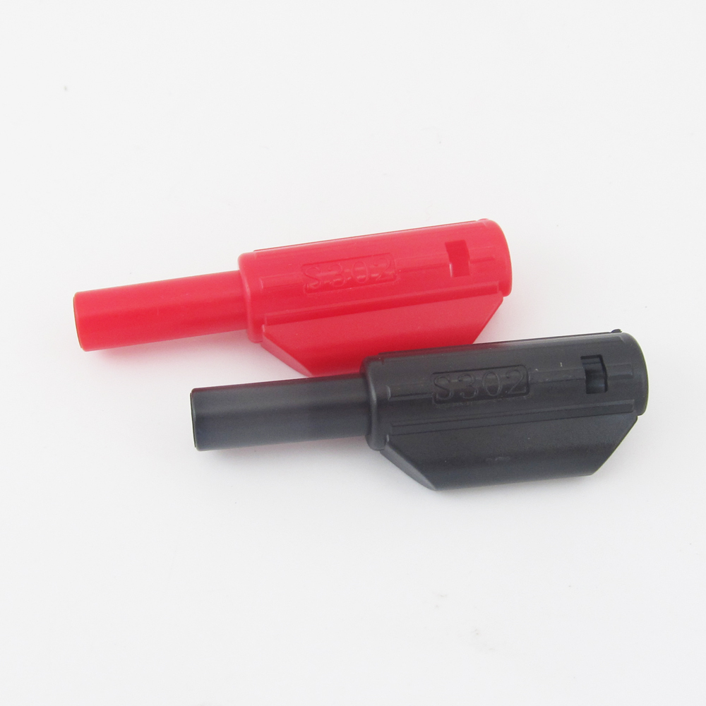 20pcs 3.5mm Banana Plug Hard Plastic Insulated Stackable Safety protection R+B