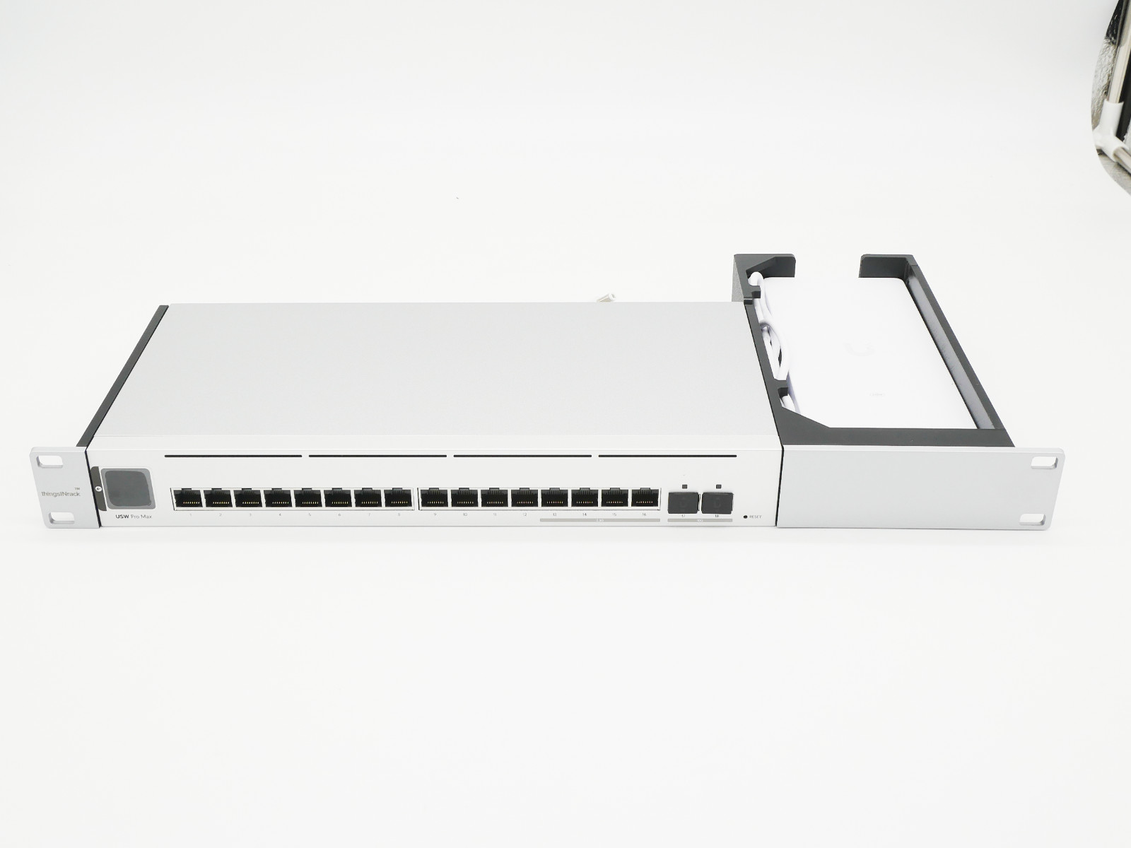 thingsINrack rack mount for Ubiquiti USW-PRO-MAX-16-PoE - 19 inch 1U