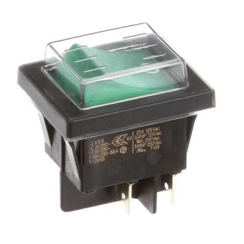 Stoelting 717946 Rocker Switch Green Lighted Power Control