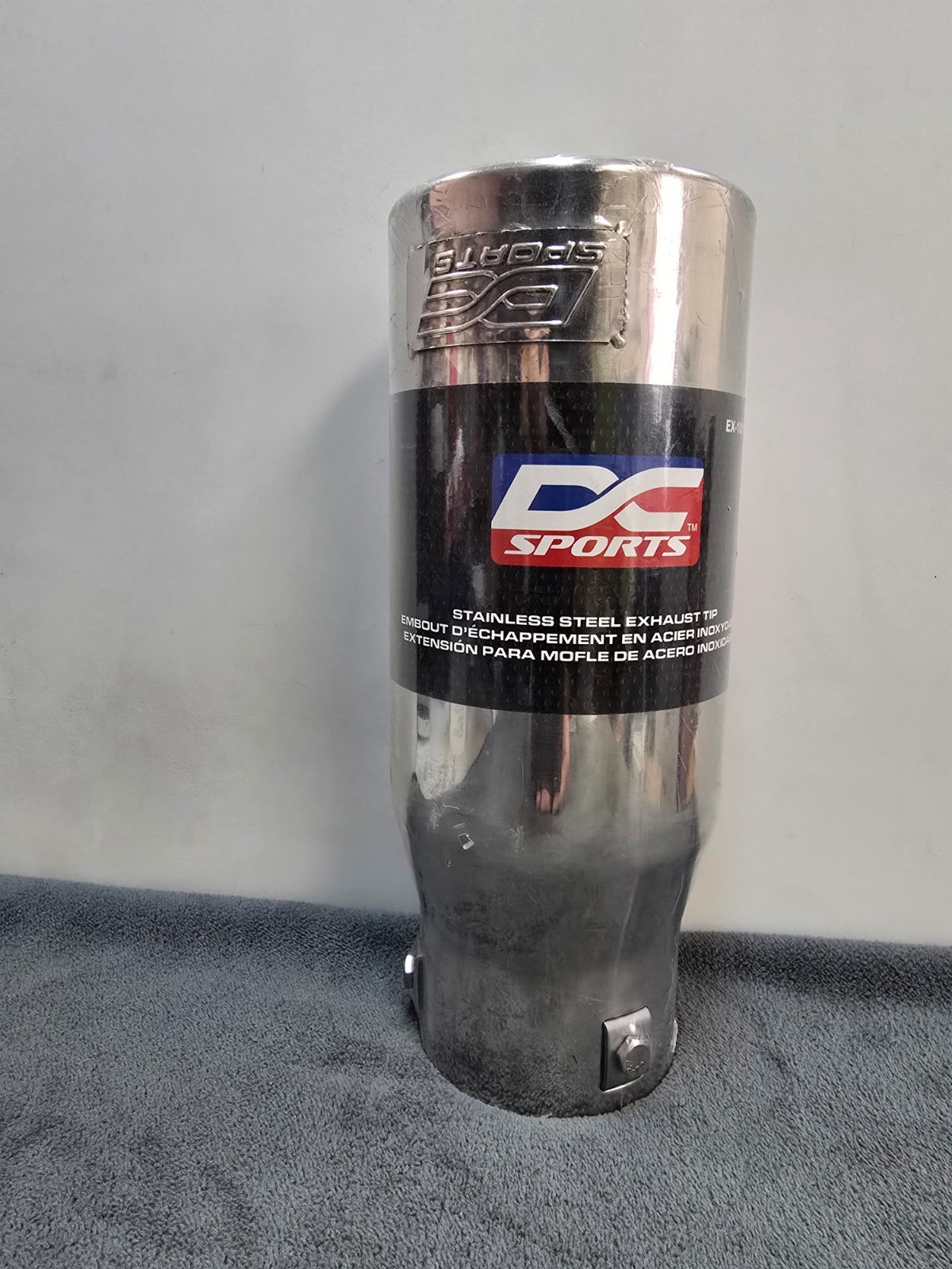 DC Sports EX-1011 Resonated High Performance Exhaust Tip - Polished Stainless St