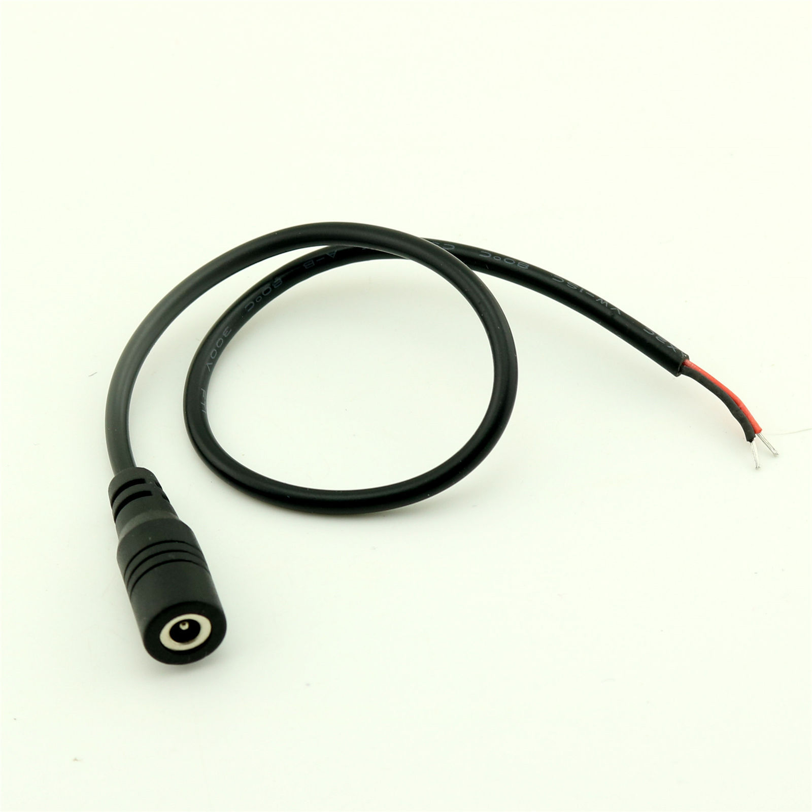 CCTV DC Power Plug Connector 4.0 x 1.7mm Female Socket With Cord Cable 30cm 1FT