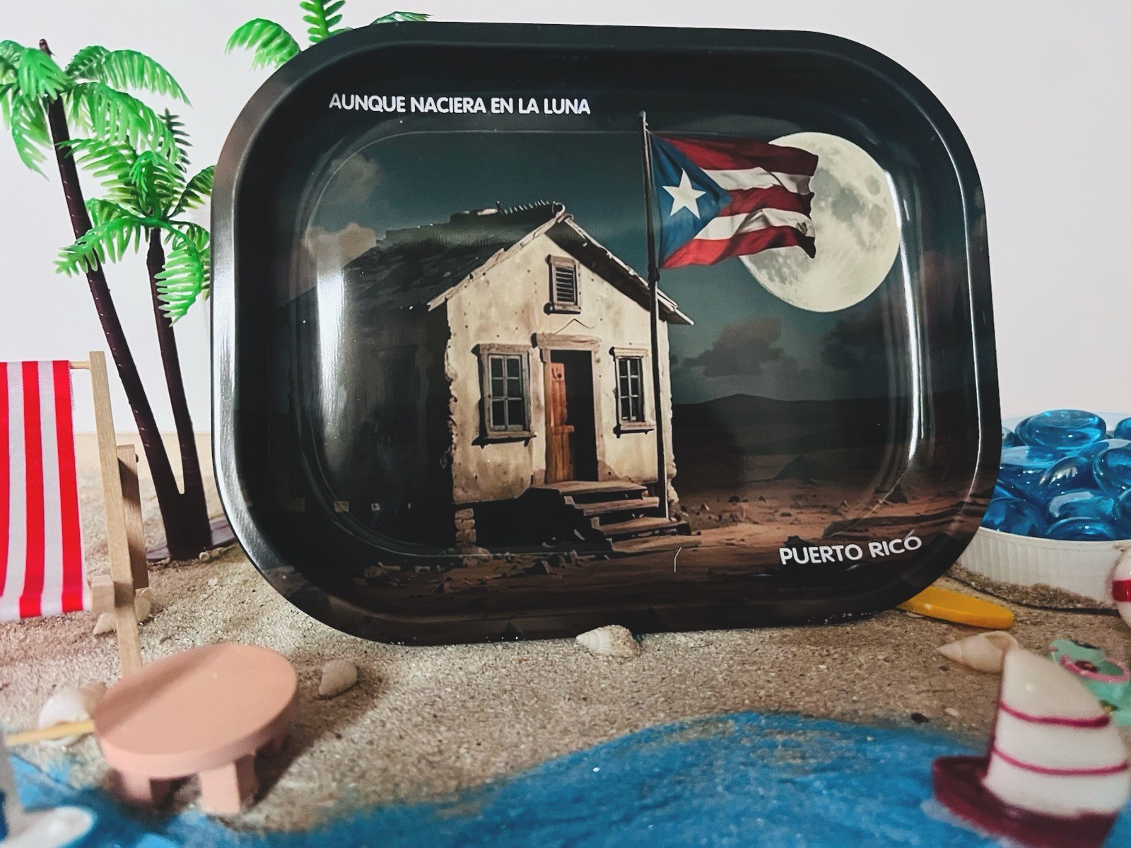 Puerto Rico Inspired Rolling Tray
