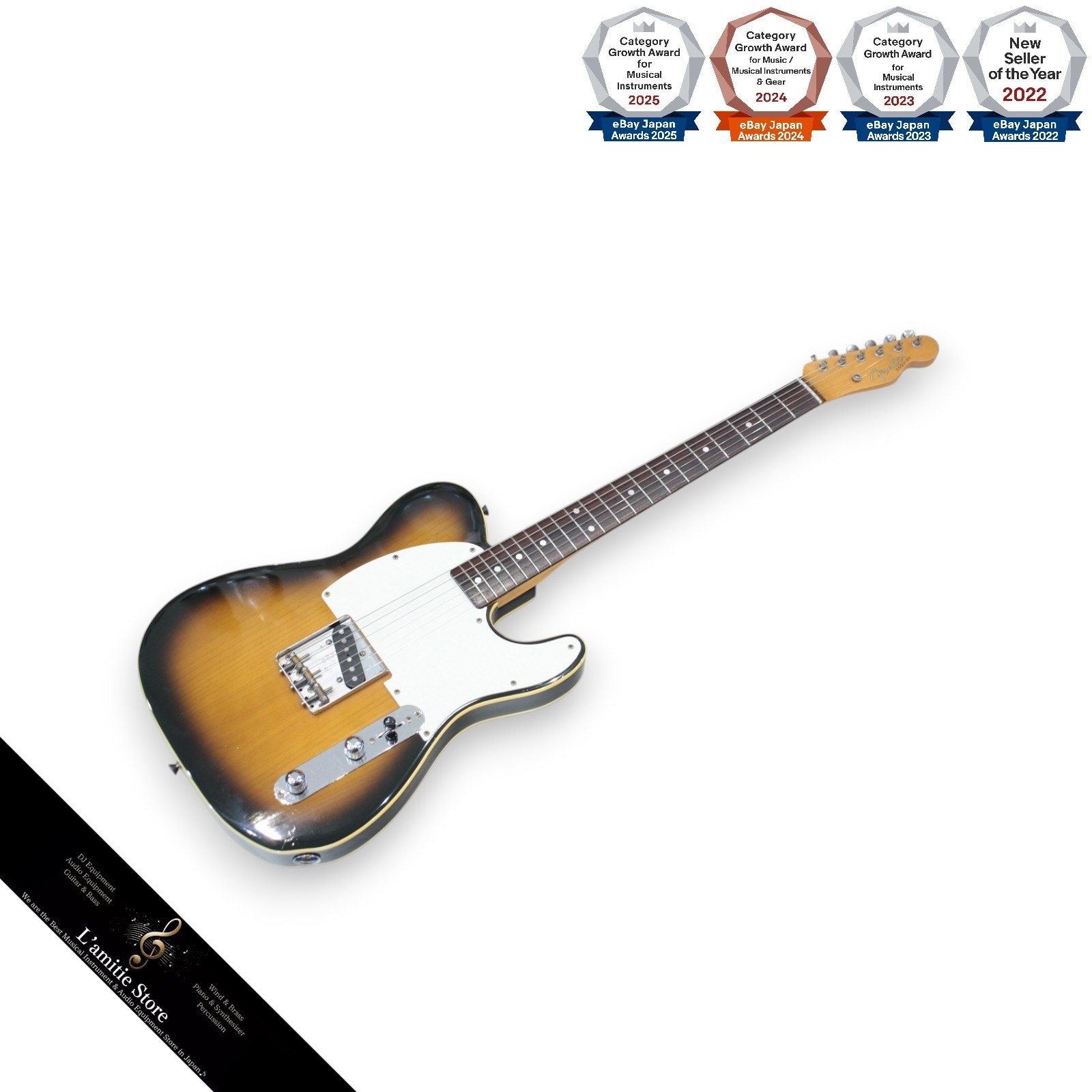 Fender Japan TES6170 Telecaster Electric Guitar Double Binding