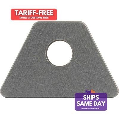 Allstar ALL60019-25, Set of 25 Natural Steel 1/4In Flat Tabs 25Pk 1/2In Hole