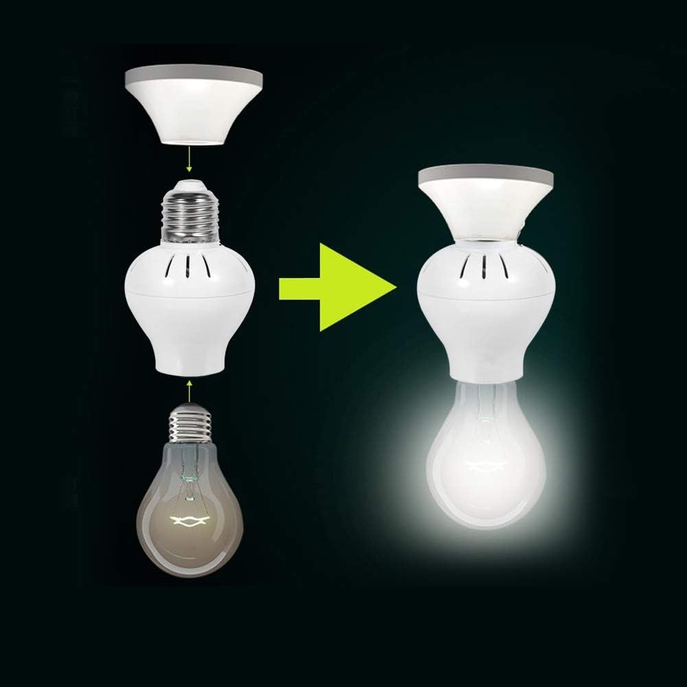 E27 Microwave Radar PIR Motion Sensor LED Light Bulb Switch Socket Lamp Hold