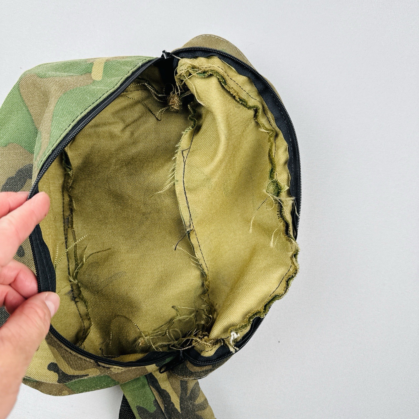 Vintage Fieldline Camo Sling Bag USA Made Hunting Waist Pack Outdoor