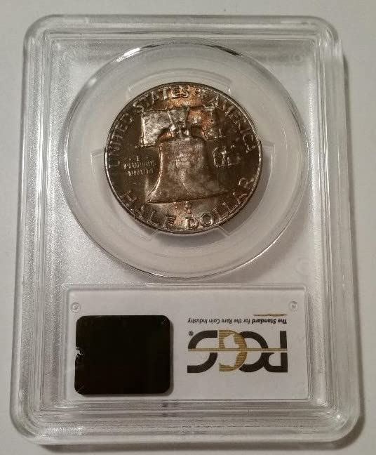 1958 Franklin Half Dollar MS66 PCGS Toned