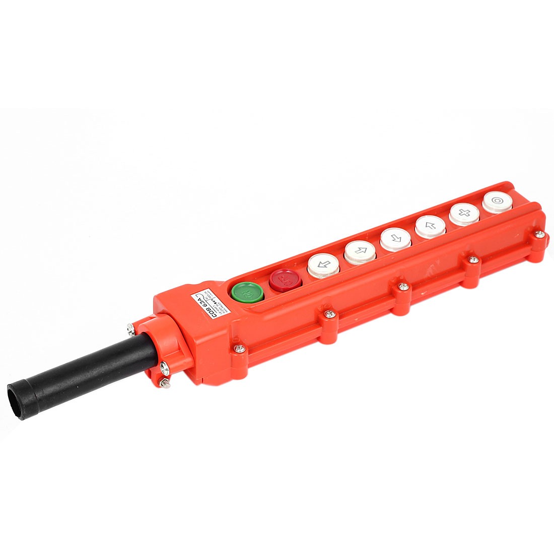 Crane Hoist 6 Way Pushbutton Switch Pendant Control Station