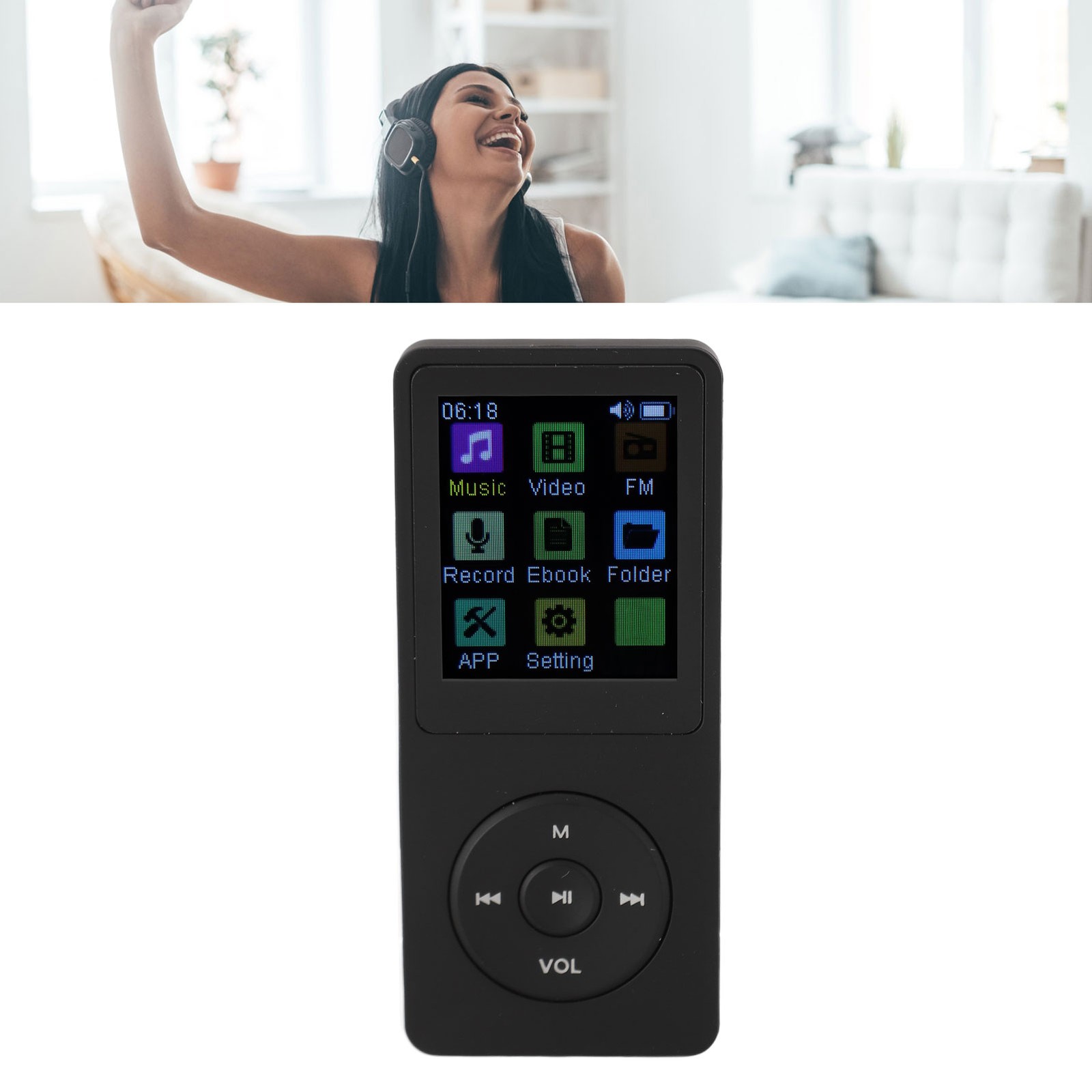 MP3 Player Voice Record Video Playback Bluetooth Function Music Player With EJJE