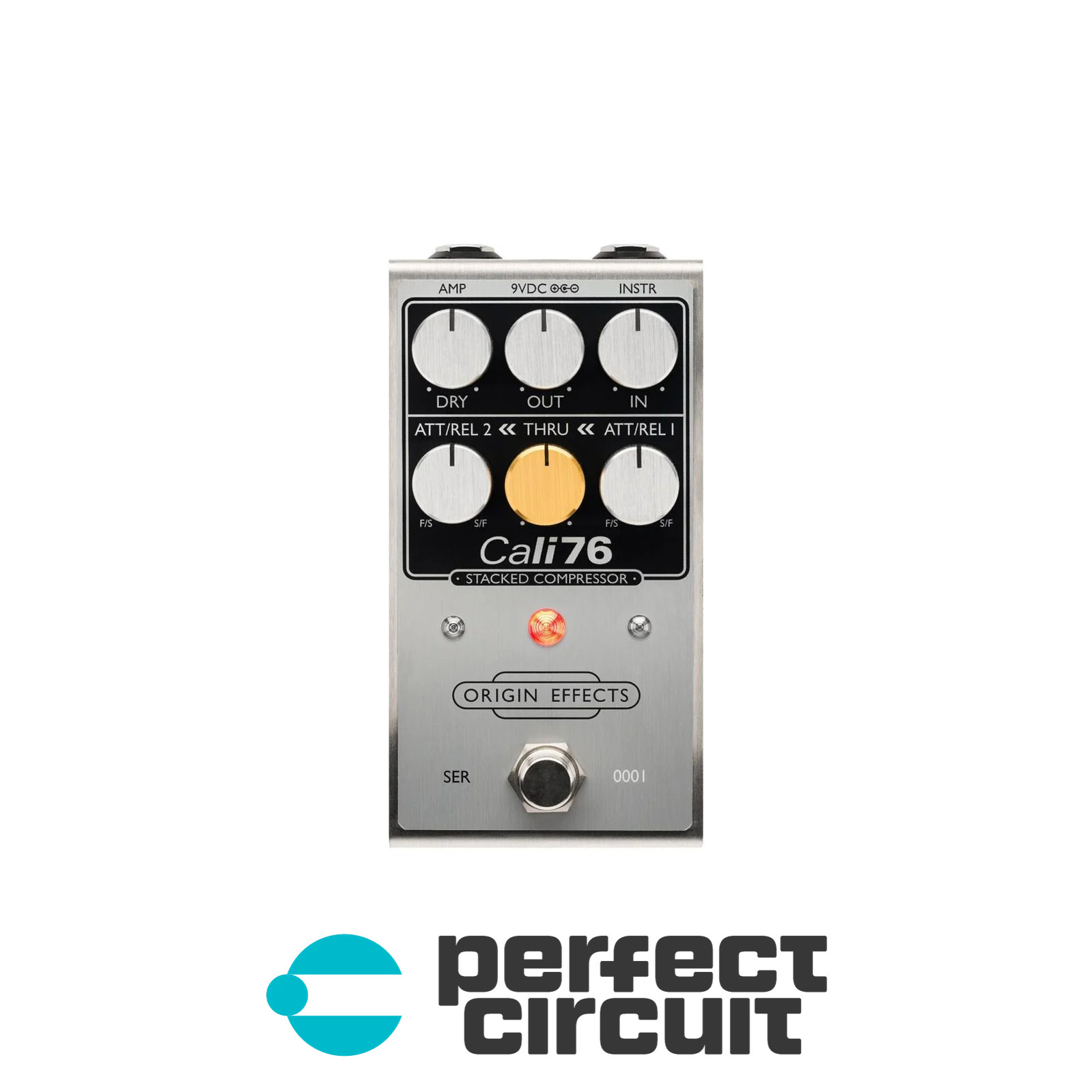 Origin Cali76 Stacked Compressor Pedal (Silver) EFFECTS NEW PERFECT CIRCUIT