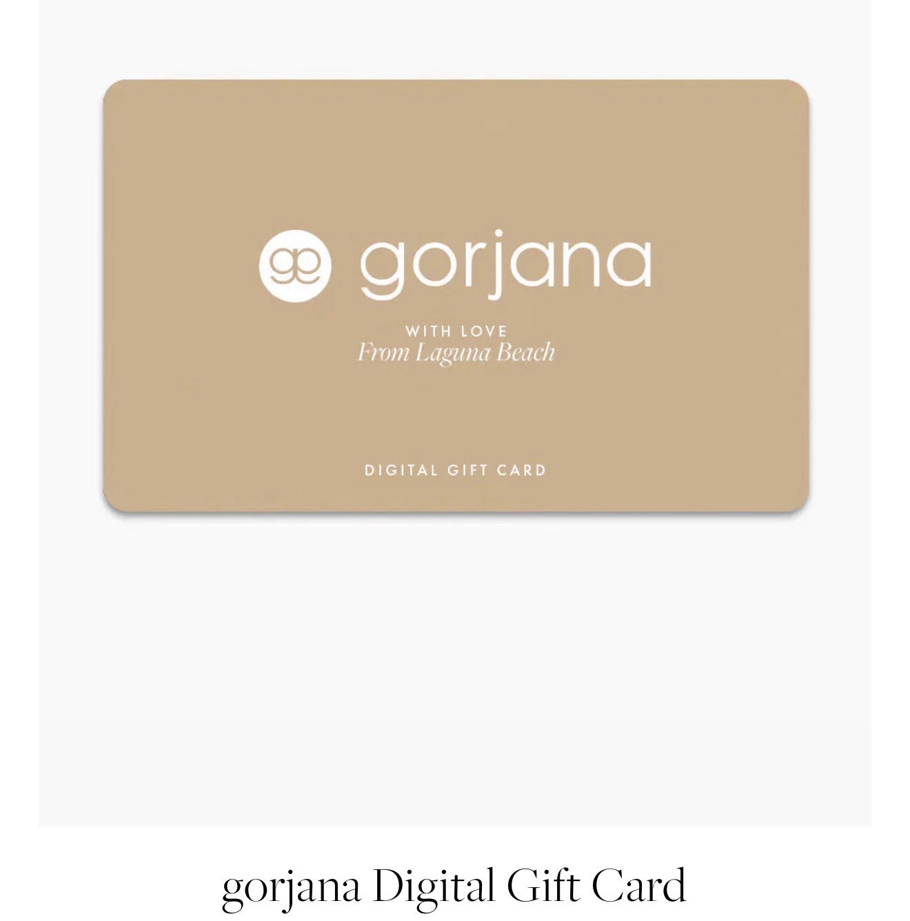 gorjana $214 Digital Gift Card for Jewelry - US Nationwide, No Expiration
