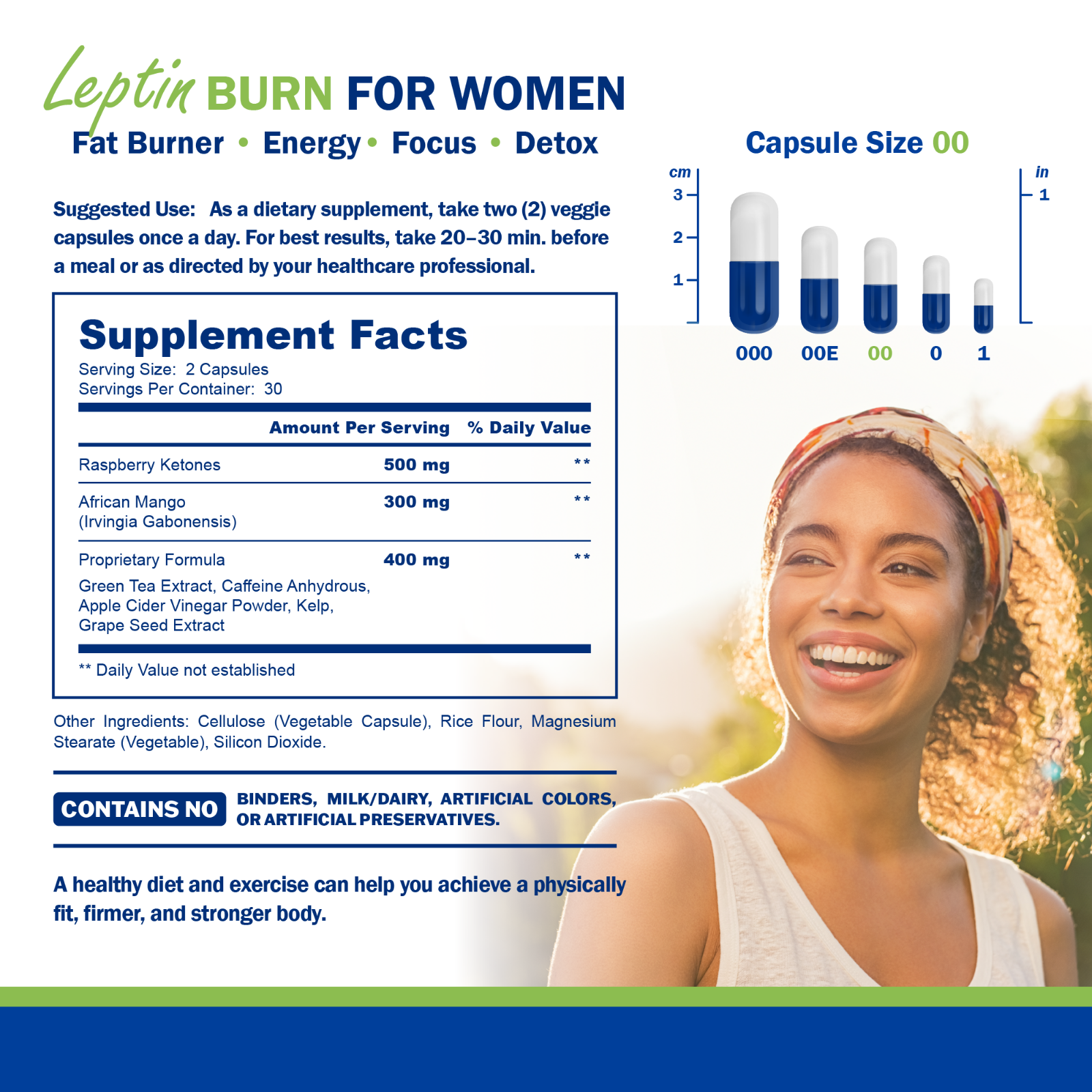Leptin Burn for Women Diet Pills - Weight Loss, FAT BURNER, Appetite Suppressant