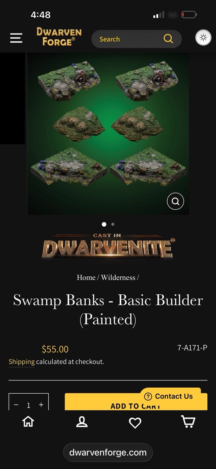 dwarven forge Swamp Banks, Basic Builder