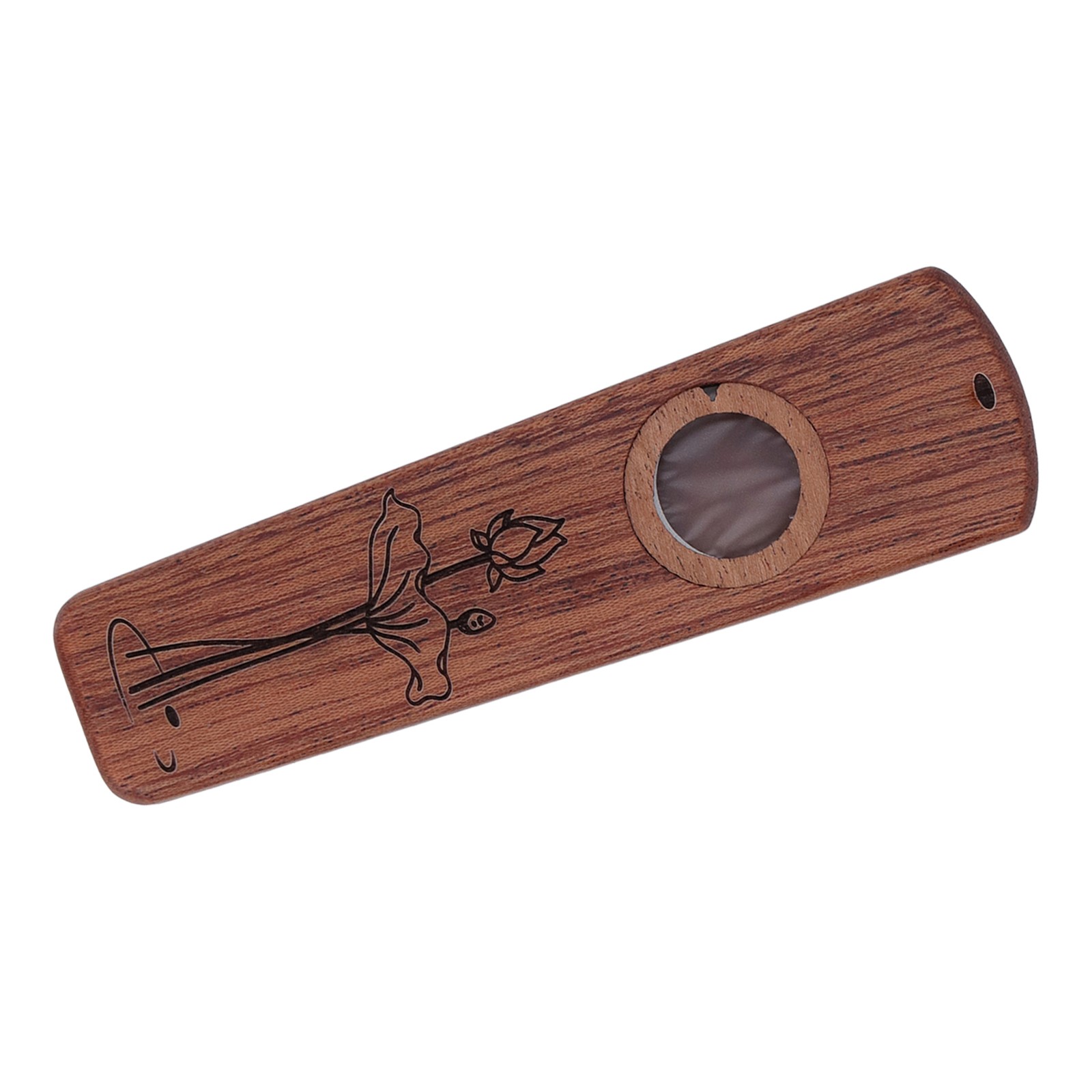 Wood Kazoo Flute Wooden Play Guitar USulele Accompaniment Harmonica Diaphragm/