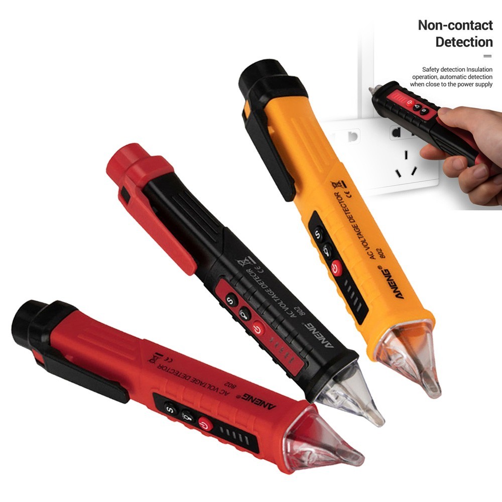 12-1000V LED Electric Live Wire Tester Pen Non-Contact AC Voltage Detector Pen