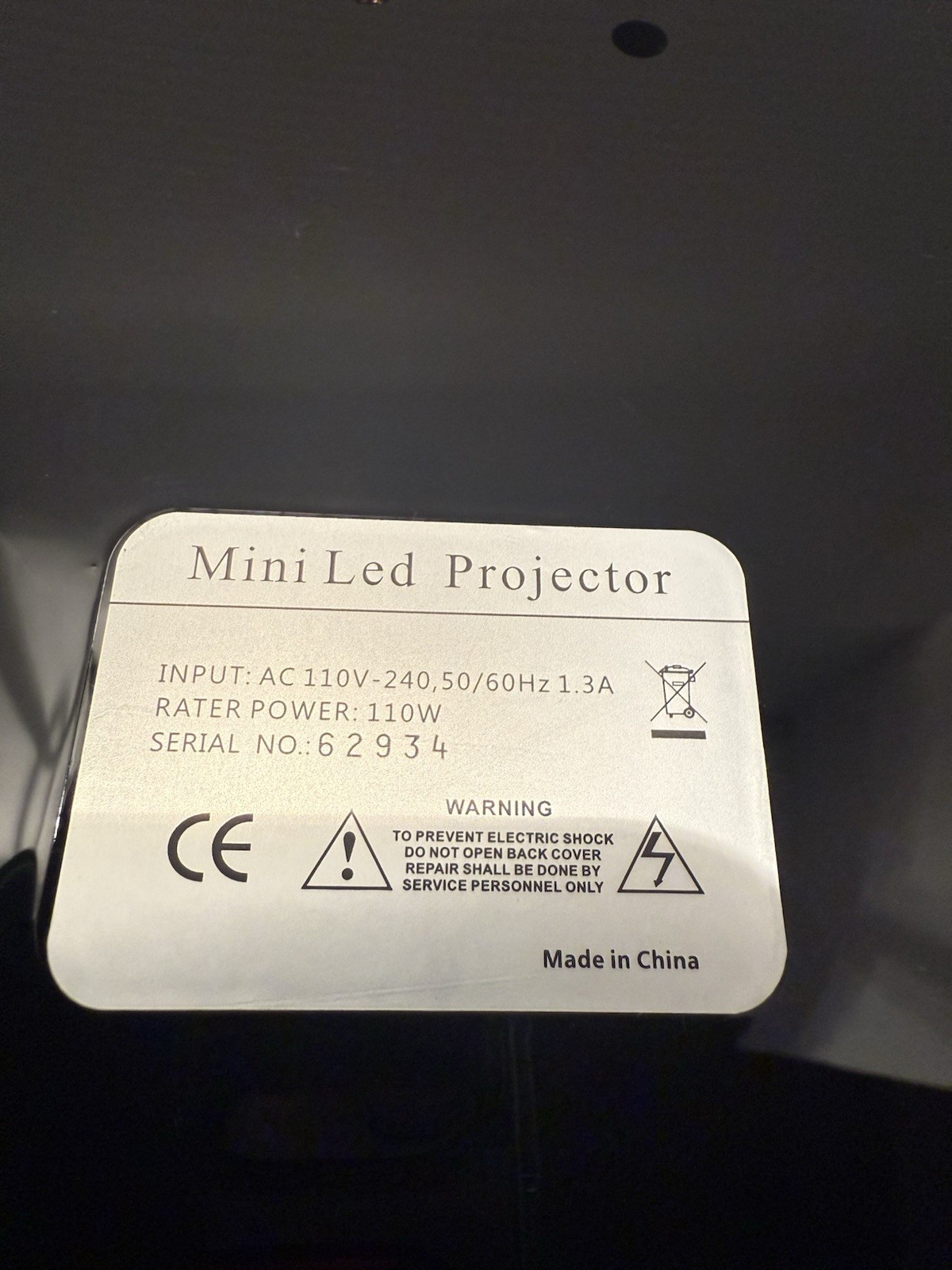 iRULU BL20 Portable Mini LED Projector - Black