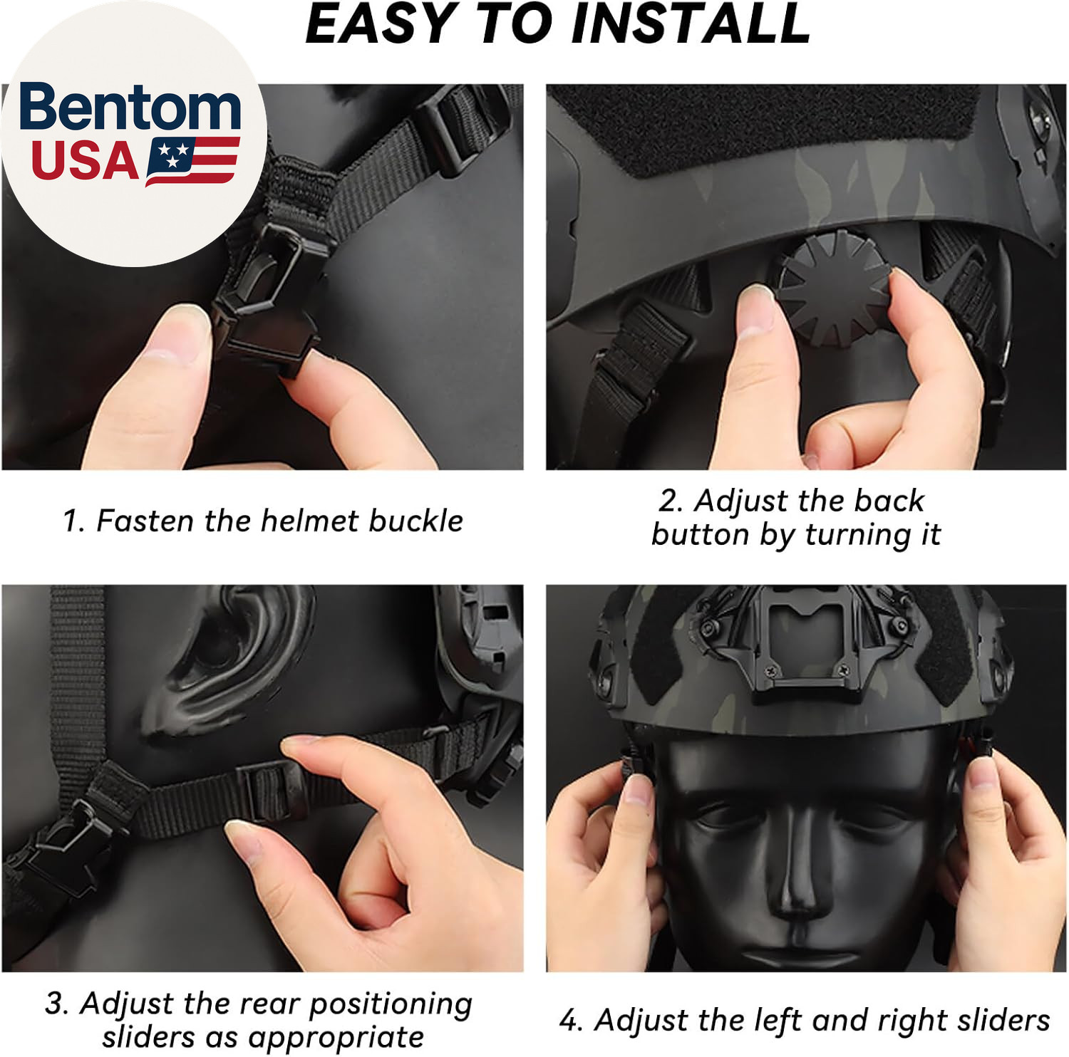 Lightweight Tactical Fast Helmet, Military Integrated Helmet with NVG Mount Base
