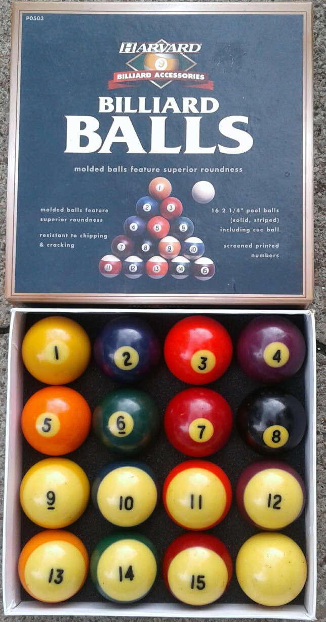 Vintage Billiard Ball Set