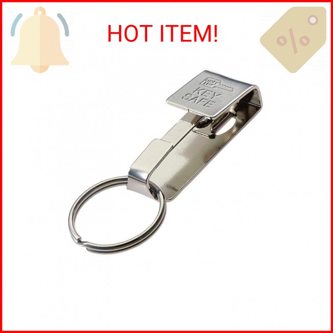 Lucky Line Key Safe Slip-On, 2” Wide Belt Key Ring - Heavy Duty Belt Key Clip, K