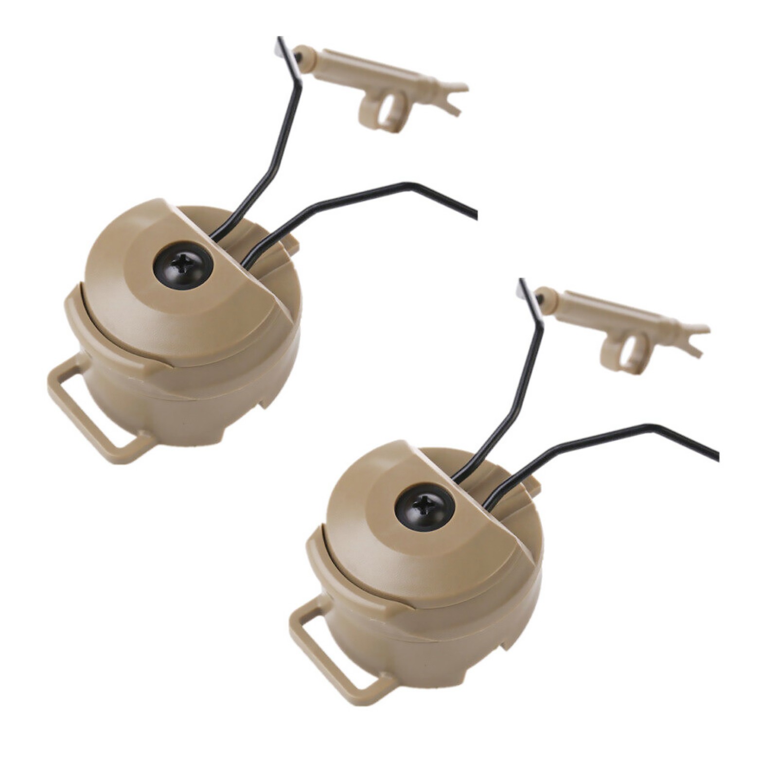 2* Tactical Military Headset Rail Adapter for FAST/ ACH / MICH / Sordin Helmet E