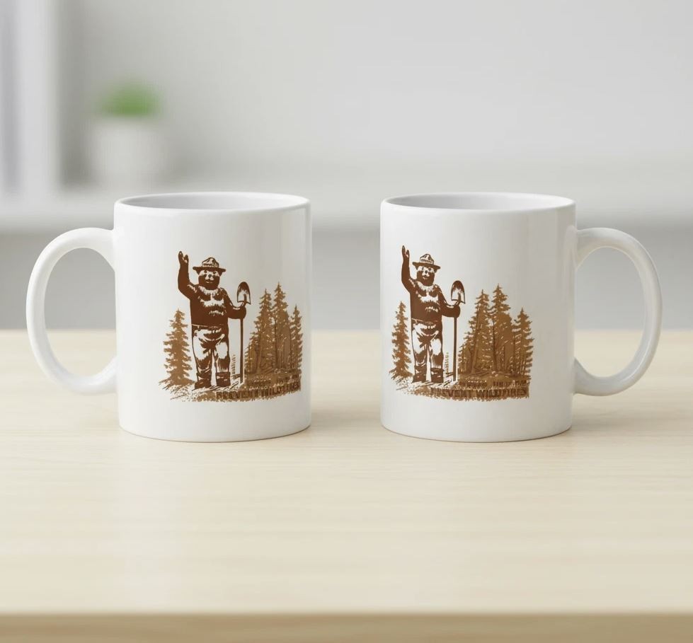 Vintage Smokey the Bear Coffee Mug