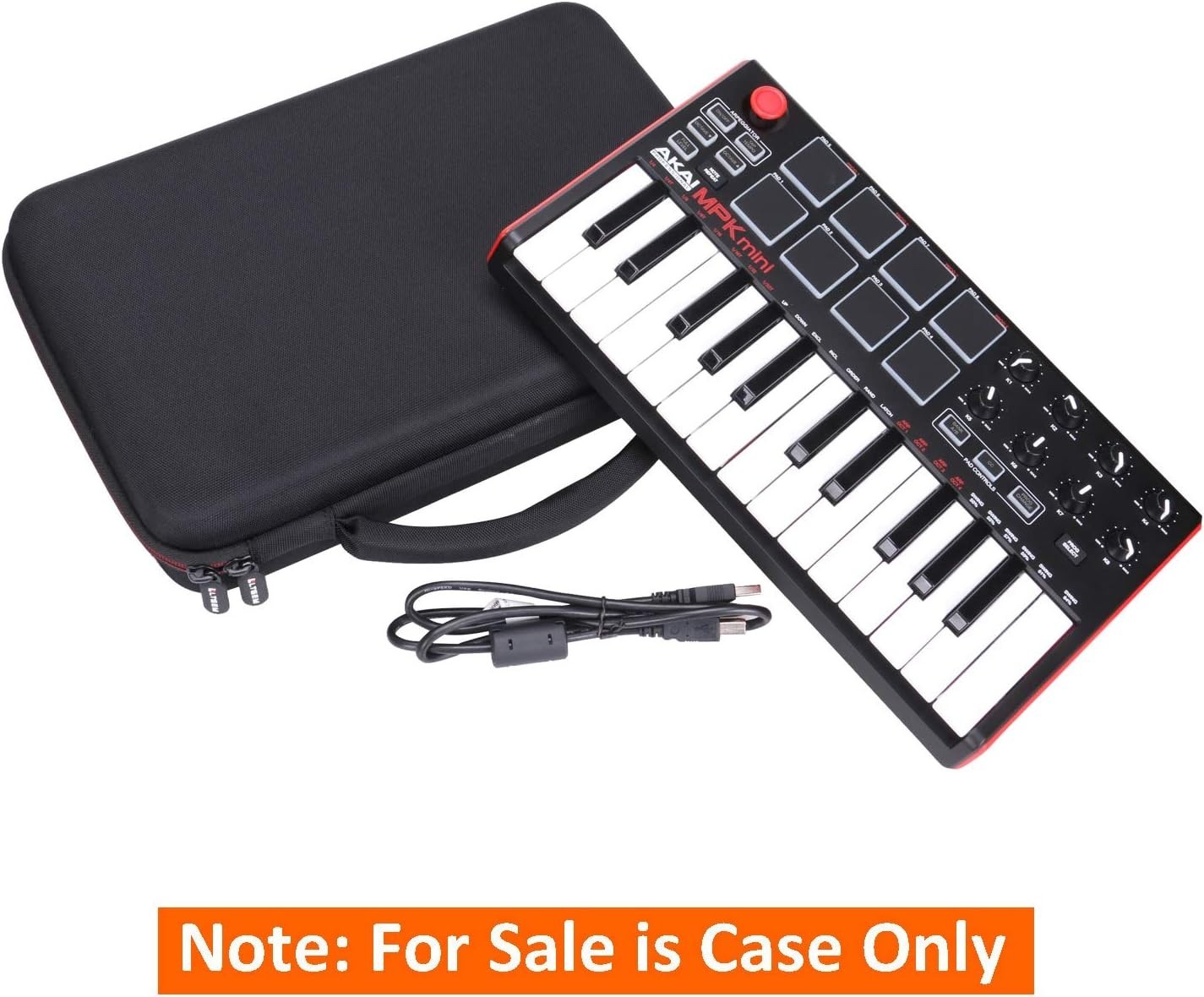 LTGEM Case Compatible with Akai Professional MPK Mini MK3 / MPK Mini Play MK3...