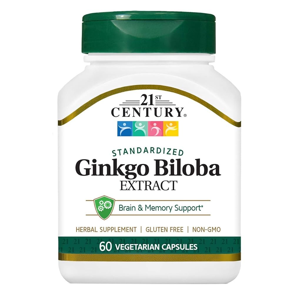 21st Century Ginkgo Biloba Extract Veg 60 Count (Pack of 1), No Color