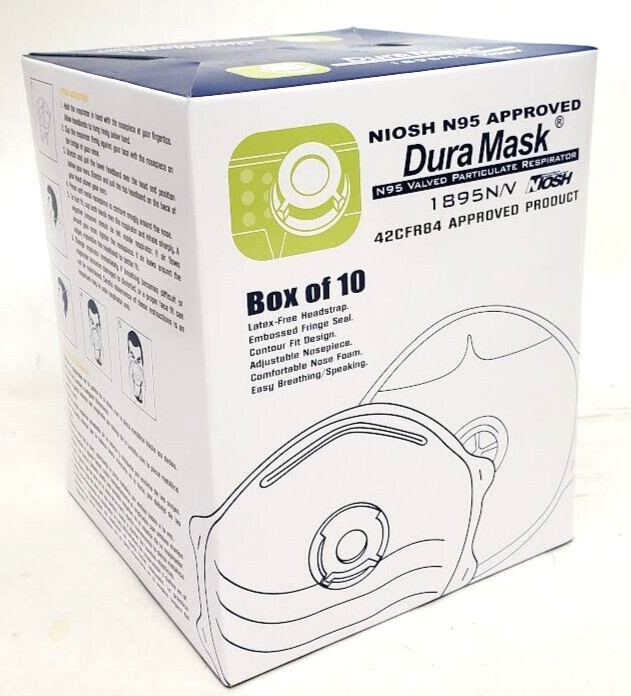 10 PACK - 1895N/V Valved Particulate Breathing Safety Cover N95 SEE PHOTOS! HR