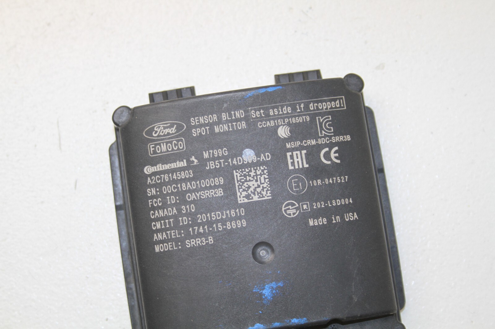 2016-2017-2018-2019 FORD EDGE REAR BLIND SPOT RADAR SENSOR MODULE OEM 35D