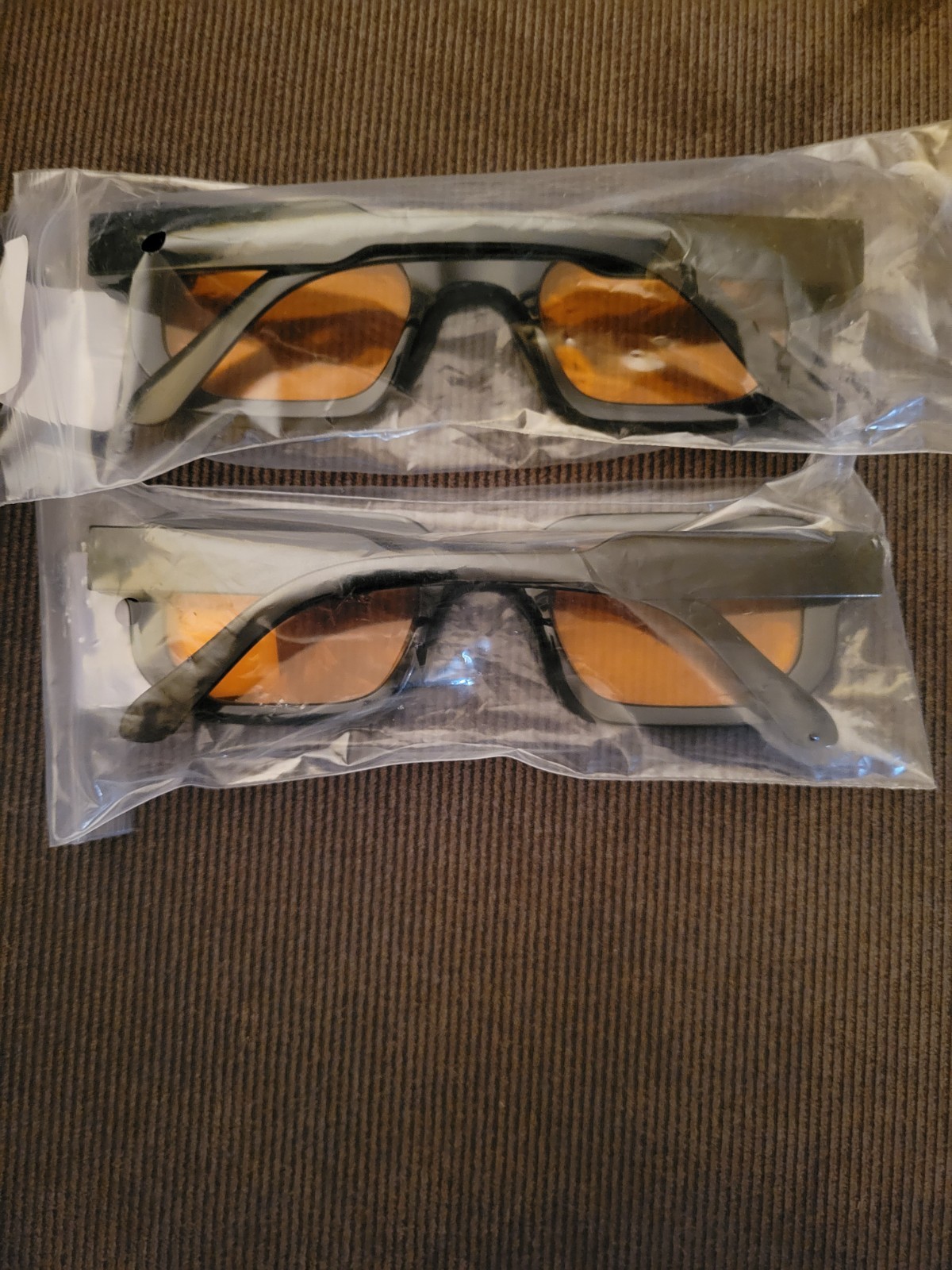 Assorted 3D TV Glasses - Black, Clear, Red- Individually Packaged (12 total)