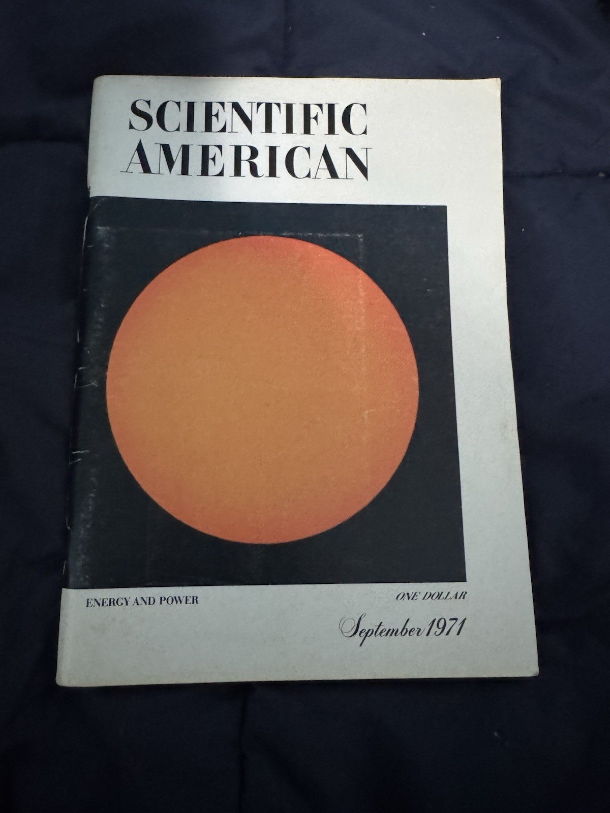 September 1971 “Energy and Power” issue of Scientific American