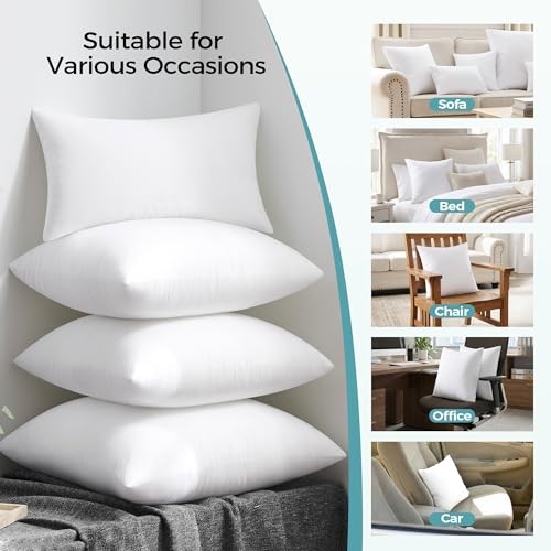 0x0 Throw Pillow Inserts Set of – Supportive & Fluffy Down 20 X 20 Inch 2